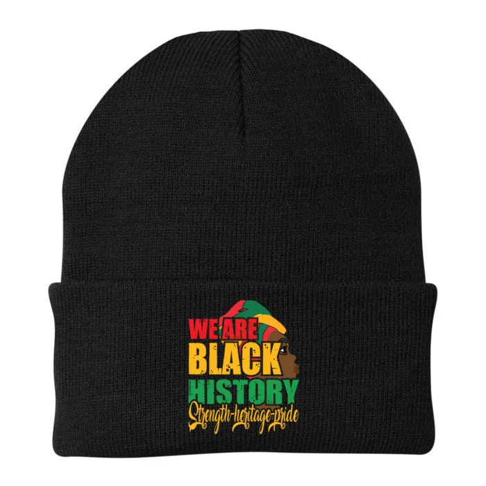 Womens We Are Black History Strength Heritage Pride Knit Cap Winter Beanie