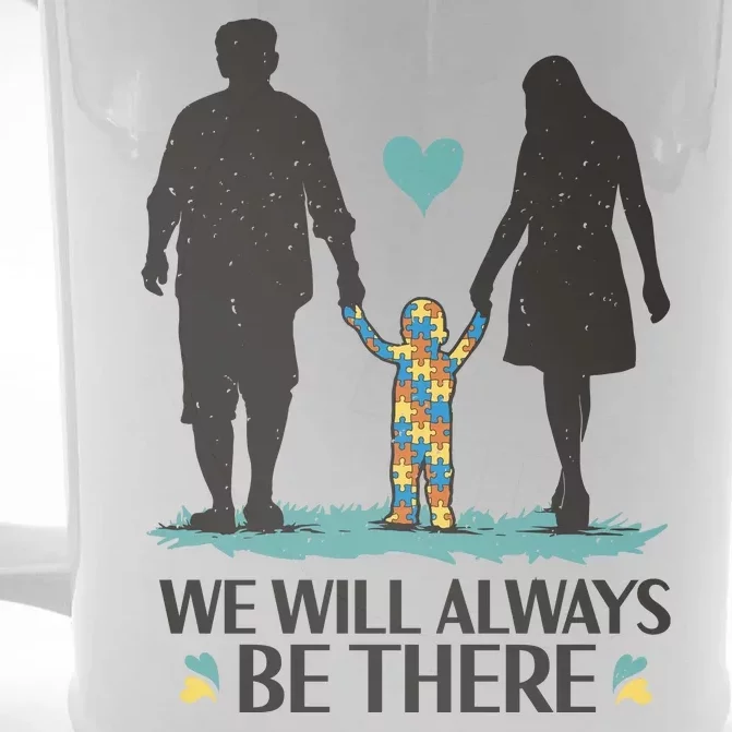 We Will Always Be There Autism Parent Front & Back Beer Stein