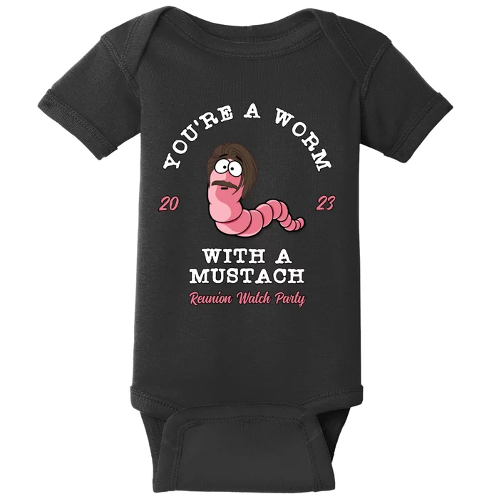 Worm With A Mustache James Tom Ariana Reality Baby Bodysuit