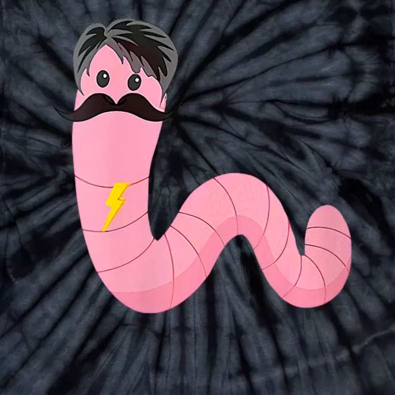 Worm With A Mustache James Tom Ariana Reality Tie-Dye T-Shirt