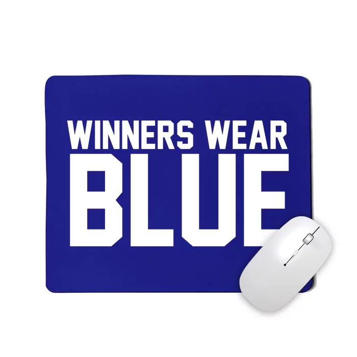 Winners Wear Blue Game Competition Mousepad