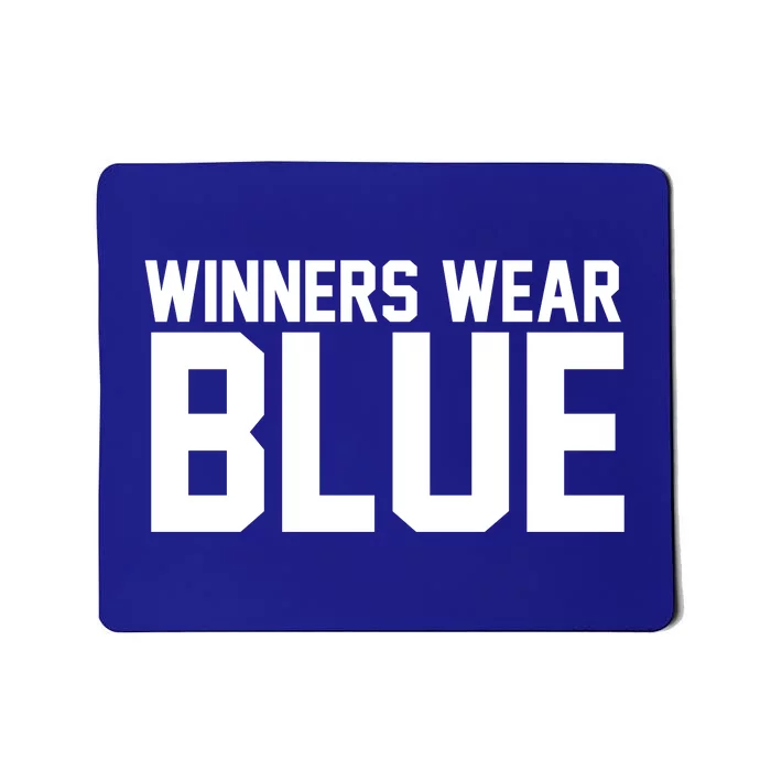 Winners Wear Blue Game Competition Mousepad