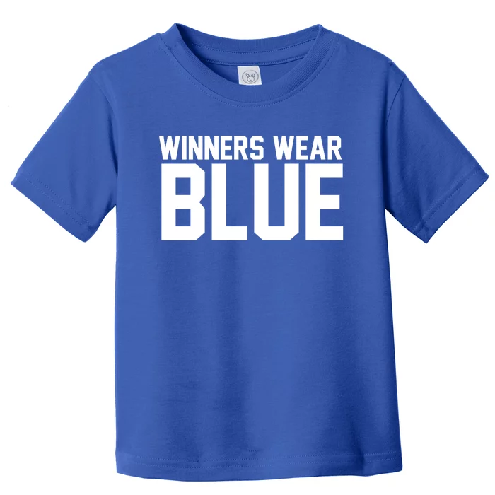 Winners Wear Blue Game Competition Toddler T-Shirt