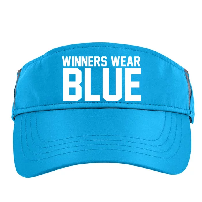 Winners Wear Blue Game Competition Adult Drive Performance Visor