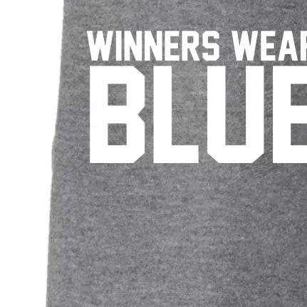 Winners Wear Blue Game Competition Doggie 3-End Fleece Hoodie