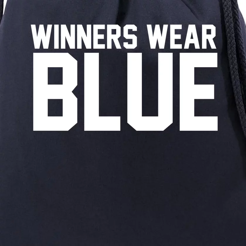 Winners Wear Blue Game Competition Drawstring Bag