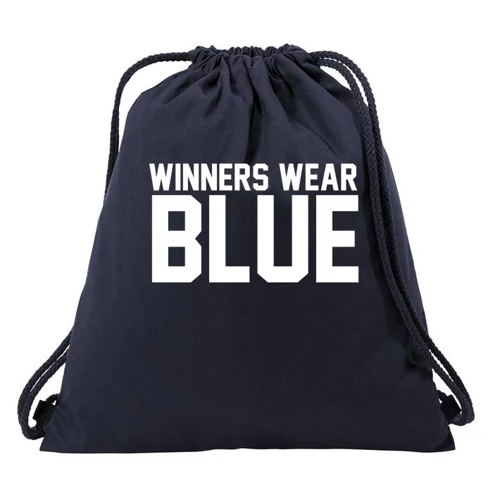 Winners Wear Blue Game Competition Drawstring Bag