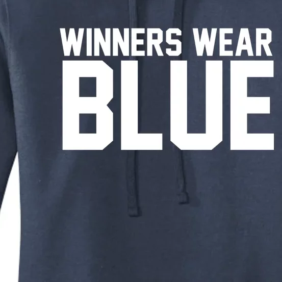 Winners Wear Blue Game Competition Women's Pullover Hoodie