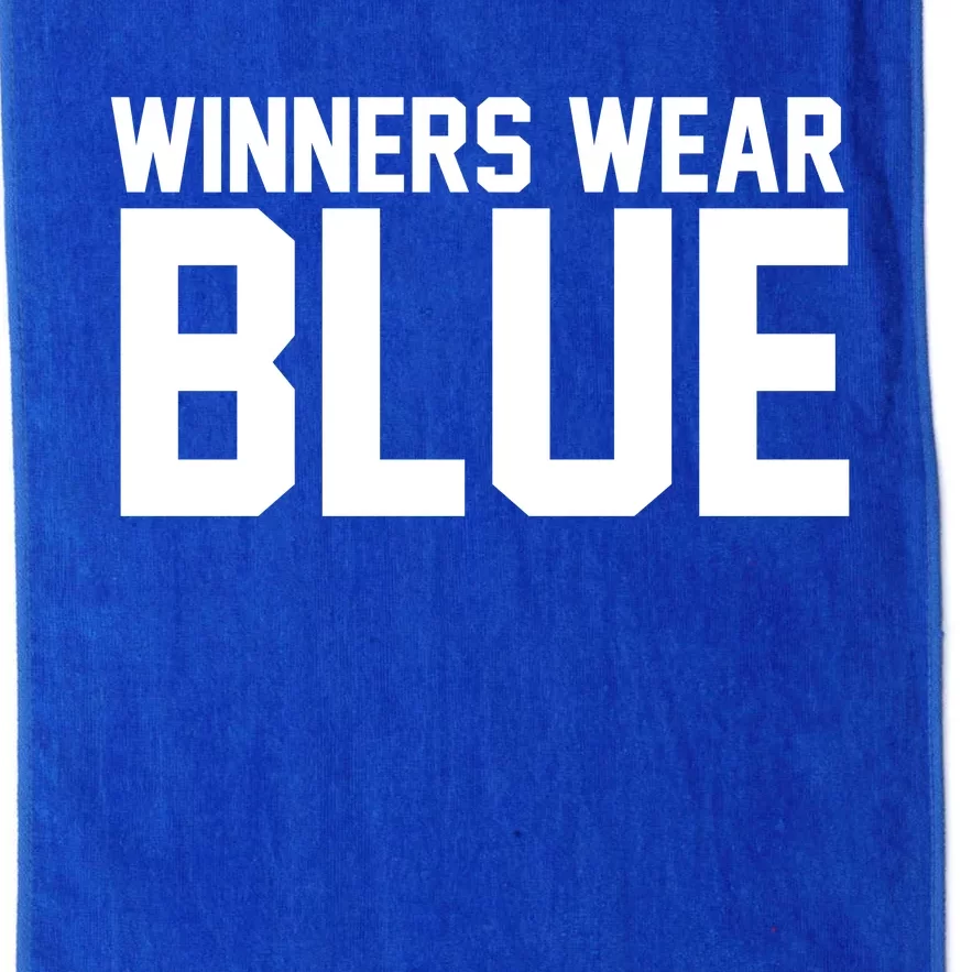 Winners Wear Blue Game Competition Platinum Collection Golf Towel