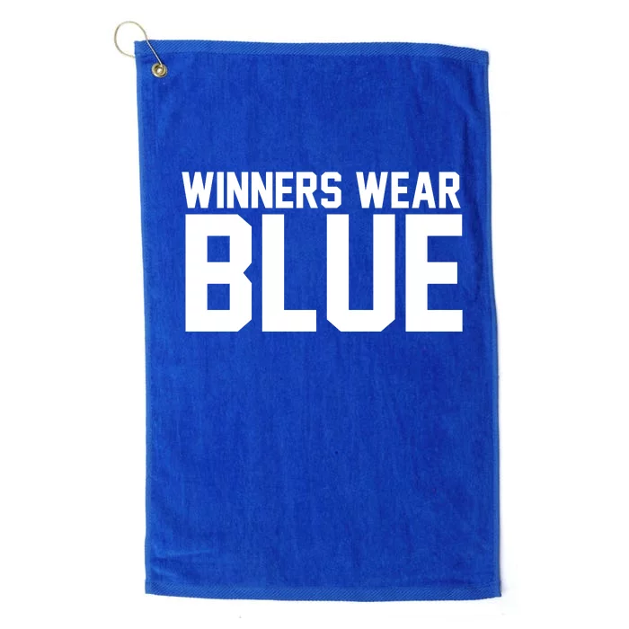 Winners Wear Blue Game Competition Platinum Collection Golf Towel