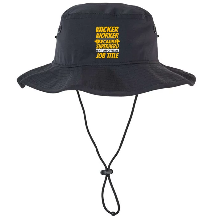 Wicker Worker Because Superhero Job Title Legacy Cool Fit Booney Bucket Hat