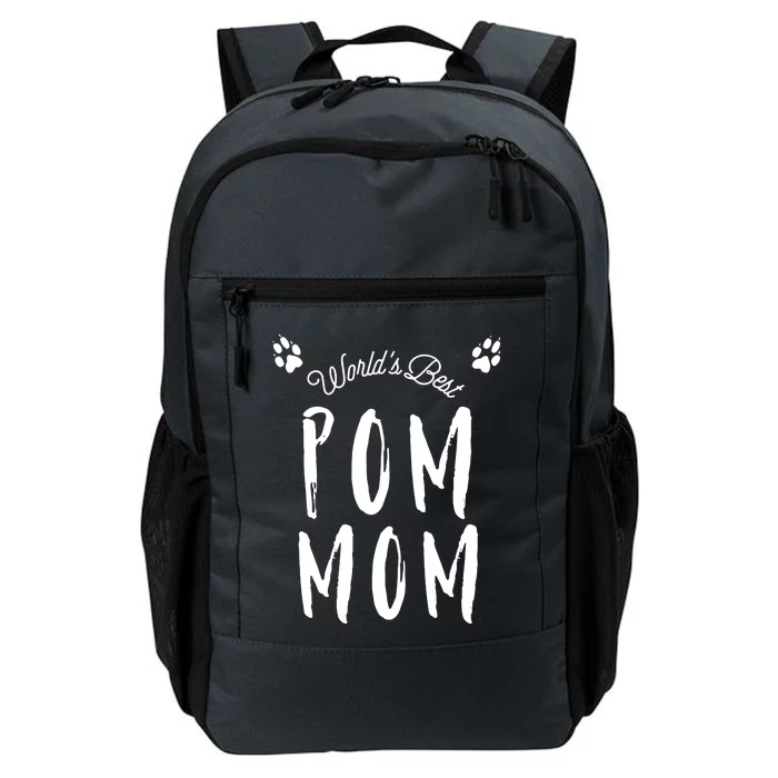 Womens Worlds Best Pom Mom Cute For Pomeranian Dog Moms Daily Commute Backpack