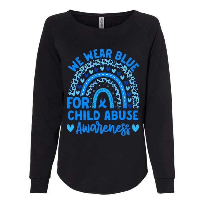 We Wear Blue Child Abuse Prevention Child Abuse Awareness Womens California Wash Sweatshirt