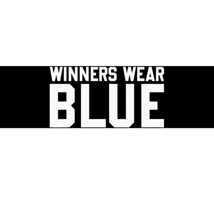 Winners Wear Blue Color War Camp Blue Team Game Competition Bumper Sticker