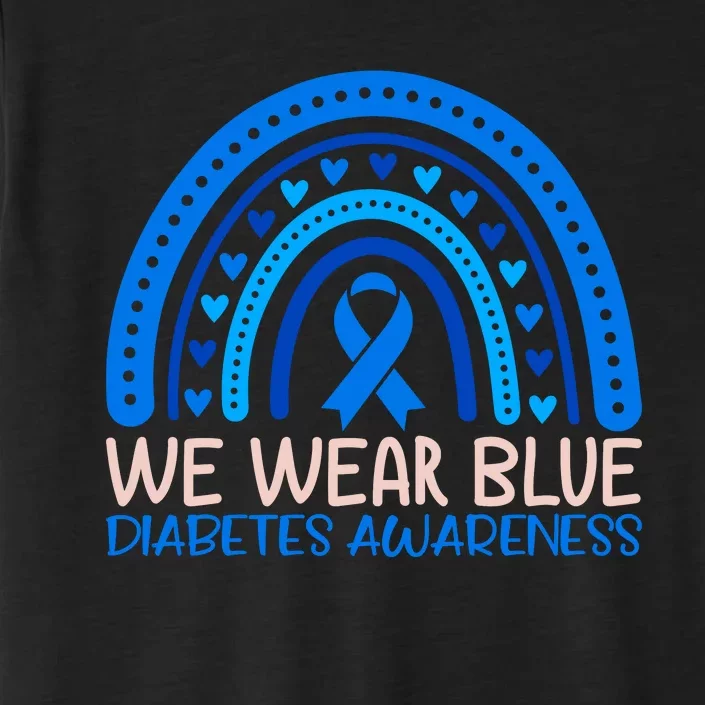 We Wear Blue Diabetes Awareness Motif ChromaSoft Performance T-Shirt