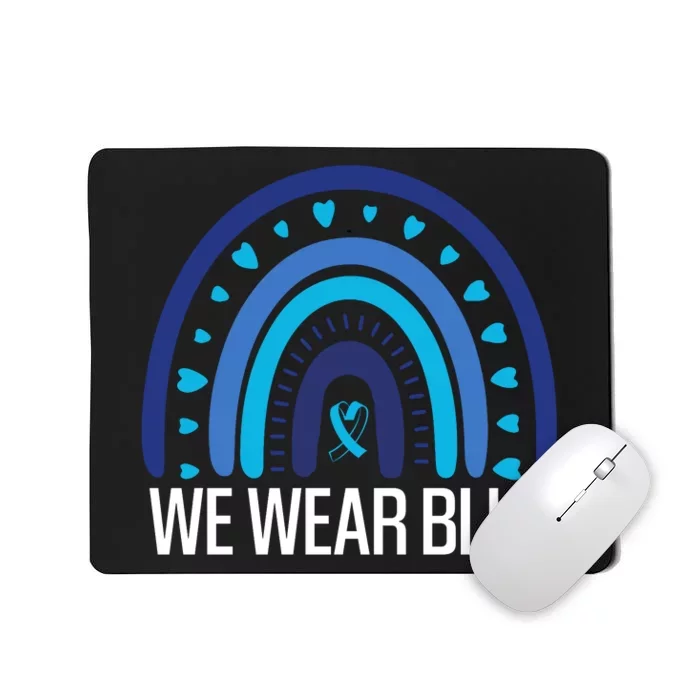 We Wear Blue Advocacy Graphic Mousepad