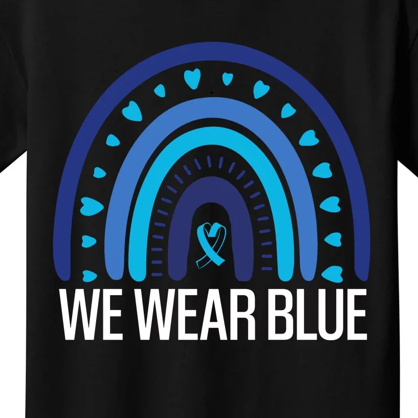 We Wear Blue Advocacy Graphic Kids T-Shirt