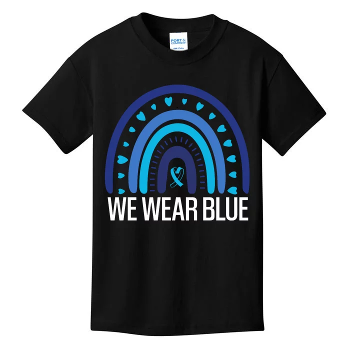 We Wear Blue Advocacy Graphic Kids T-Shirt