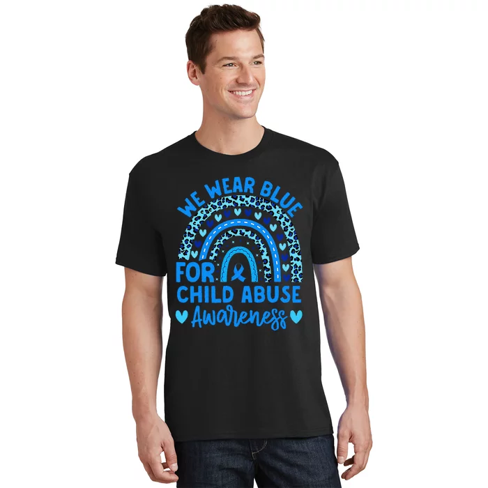 We Wear Blue Child Abuse Prevention Child Abuse Awareness T-Shirt