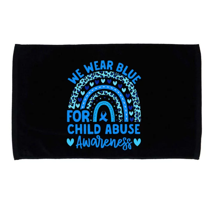 We Wear Blue Child Abuse Prevention Child Abuse Awareness Microfiber Hand Towel