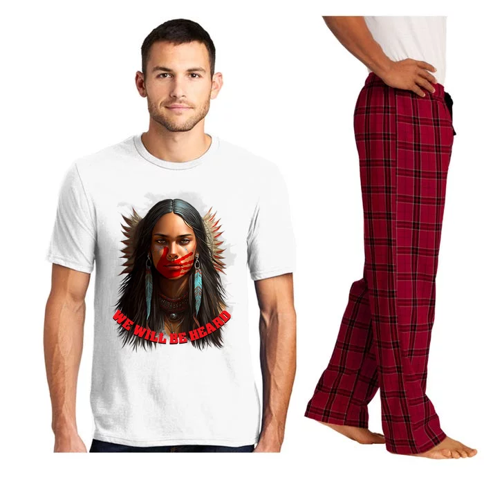 We Will Be Heard Missing And Murdered Indigenous Women MMIW Pajama Set