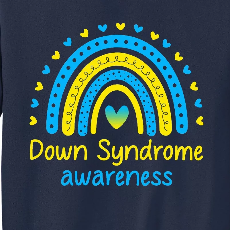 We Wear Blue And Yellow Down Syndrome Awareness Sweatshirt