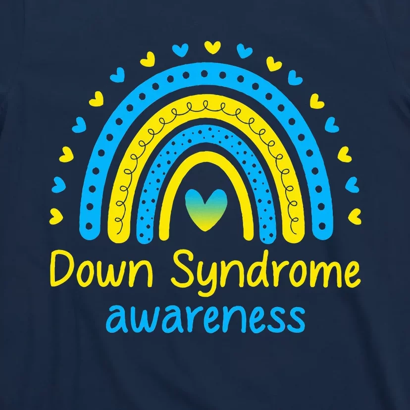 We Wear Blue And Yellow Down Syndrome Awareness T-Shirt