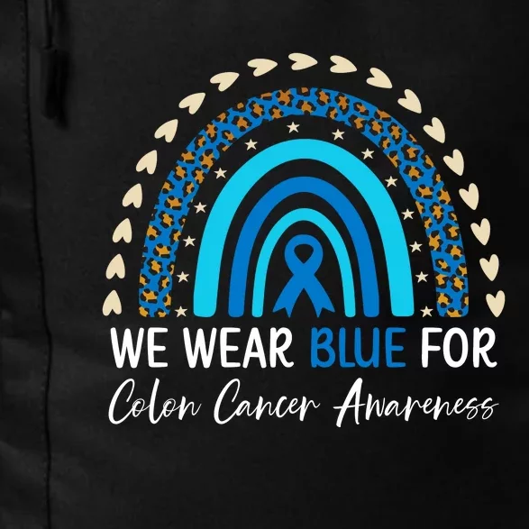 We Wear Blue For Colon Cancer Awareness Daily Commute Backpack