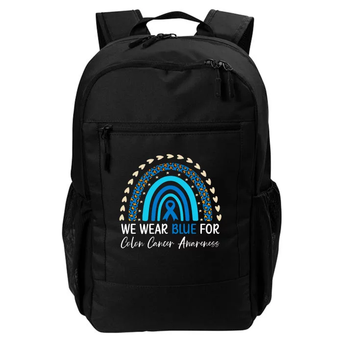 We Wear Blue For Colon Cancer Awareness Daily Commute Backpack