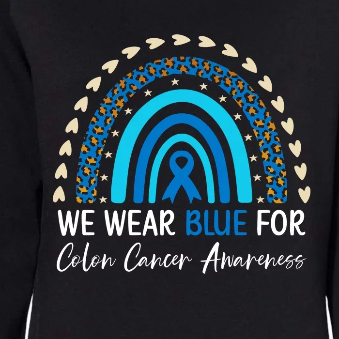 We Wear Blue For Colon Cancer Awareness Womens California Wash Sweatshirt