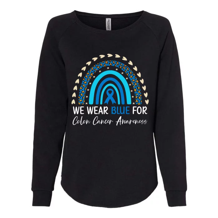 We Wear Blue For Colon Cancer Awareness Womens California Wash Sweatshirt