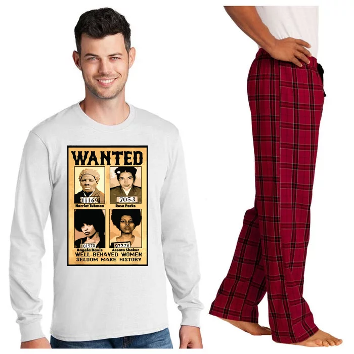 Wanted Well Behaved Women Seldom Make History Long Sleeve Pajama Set