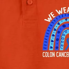 We Wear Blue Rainbow For Colon Cancer Awareness Funny Gift Dry Zone Grid Performance Polo