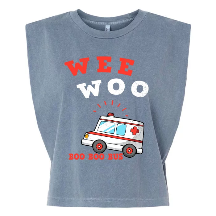 Wee Woo Boo Boo Bus Ambulance Funny EMS EMT Paramedic Gift Garment-Dyed Women's Muscle Tee