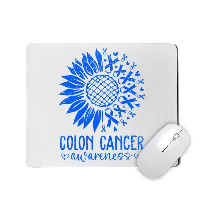 We Wear Blue Colon Cancer Awareness Colorectal Cancer Month Mousepad