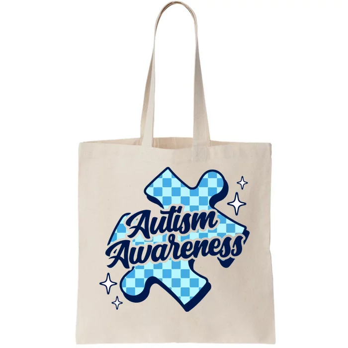 We Wear Blue For Autism Awareness Tote Bag