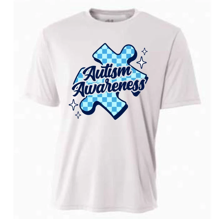 We Wear Blue For Autism Awareness Cooling Performance Crew T-Shirt