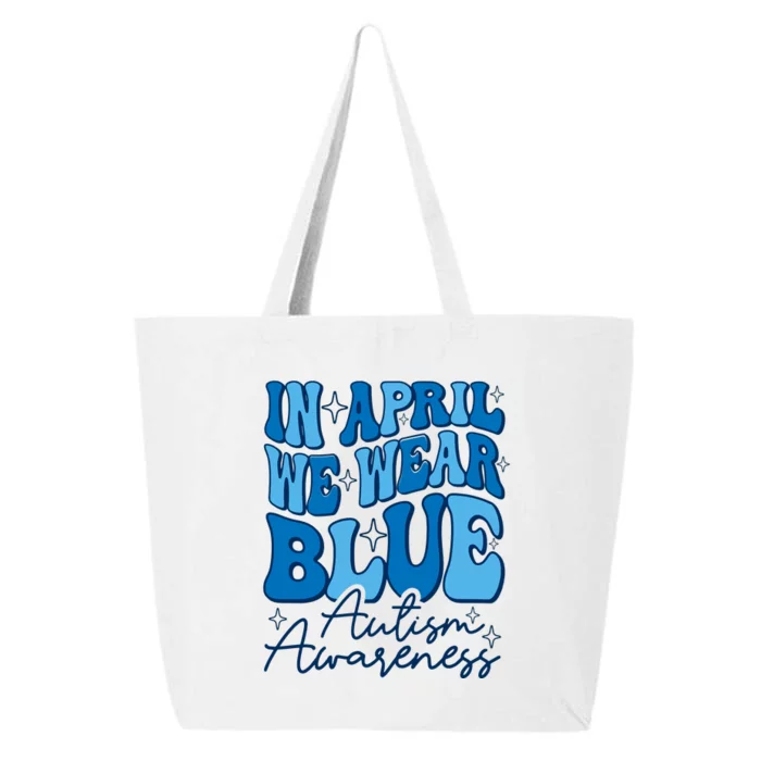 We Wear Blue For Autism Awareness 25L Jumbo Tote