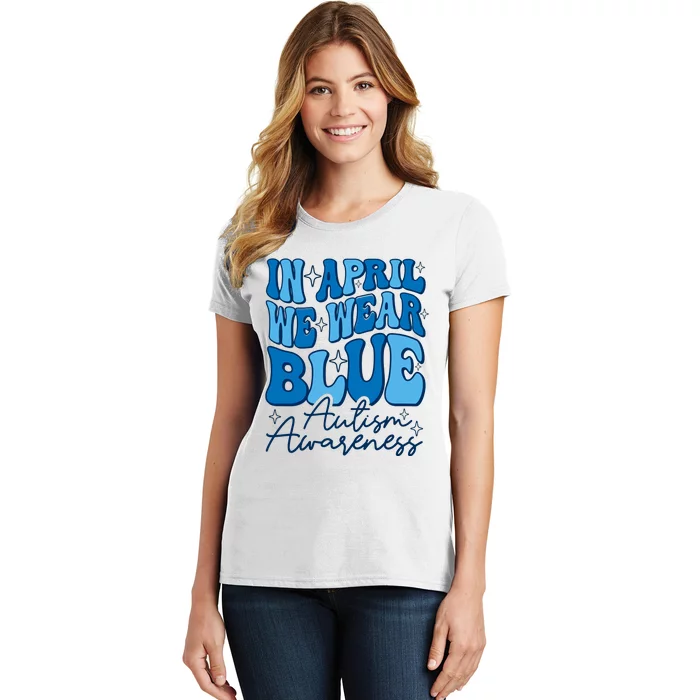 We Wear Blue For Autism Awareness Women's T-Shirt