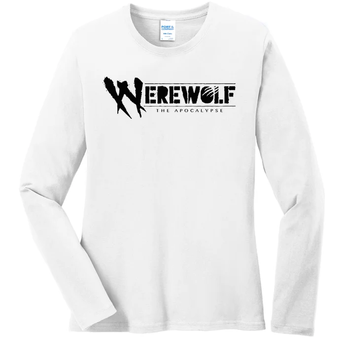 Wod Werewolf Bone Gnawers Icon Black Ladies Long Sleeve Shirt