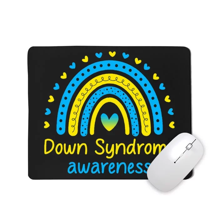 We Wear Blue And Yellow Down Syndrome Awareness Mousepad