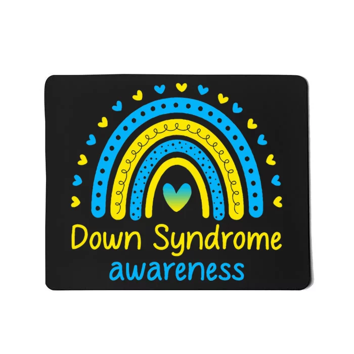 We Wear Blue And Yellow Down Syndrome Awareness Mousepad