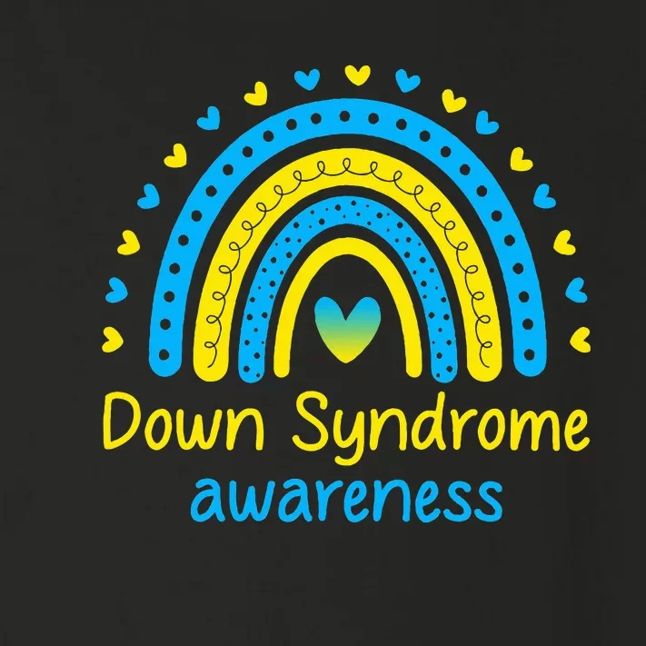 We Wear Blue And Yellow Down Syndrome Awareness Toddler Long Sleeve Shirt