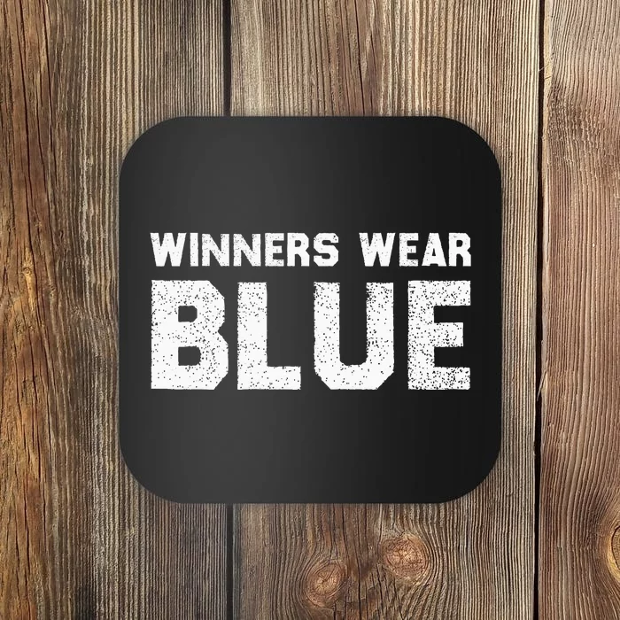 Winners Wear Blue Spirit Wear Team Game Color War Coaster