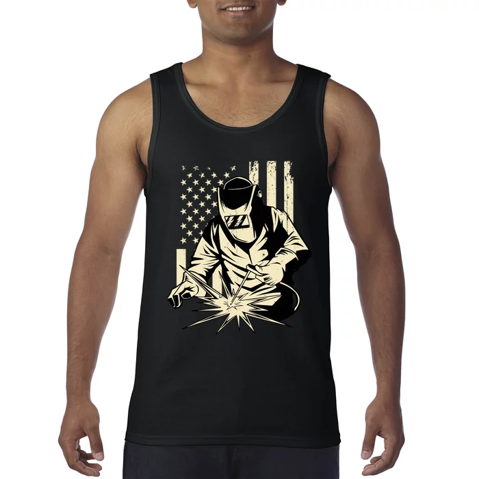 Welder Welding Blacksmith Metal Worker Fabricator Tank Top