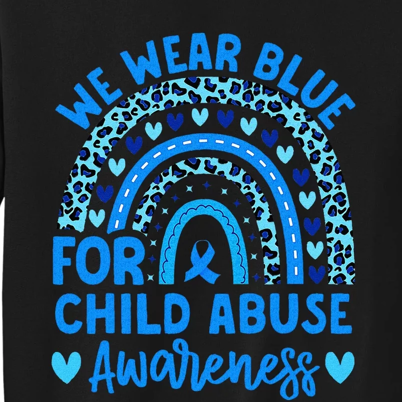 We Wear Blue Child Abuse Prevention Child Abuse Awareness Sweatshirt