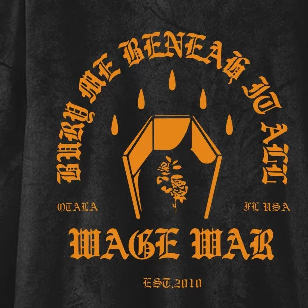 Wage War Bury Me Hooded Wearable Blanket