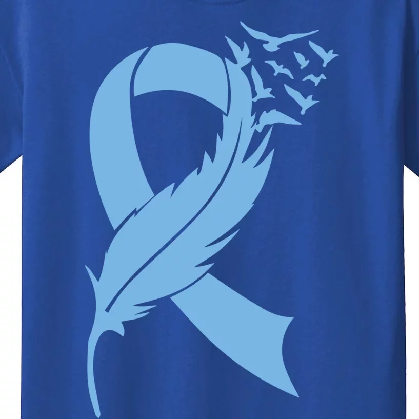 We Wear Blue Colon Cancer Awareness Month Ribbon Sunflower Gift Kids T-Shirt