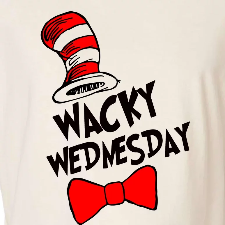 Wacky Wednesday Cat In Hat Garment-Dyed Women's Muscle Tee