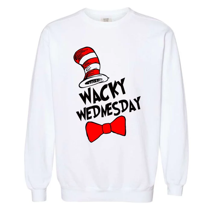 Wacky Wednesday Cat In Hat Garment-Dyed Sweatshirt